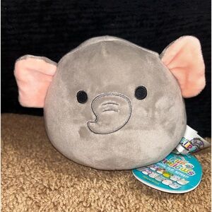 5 inch flipamallow, grey elephant and striped tiger named Mila and Tasha!